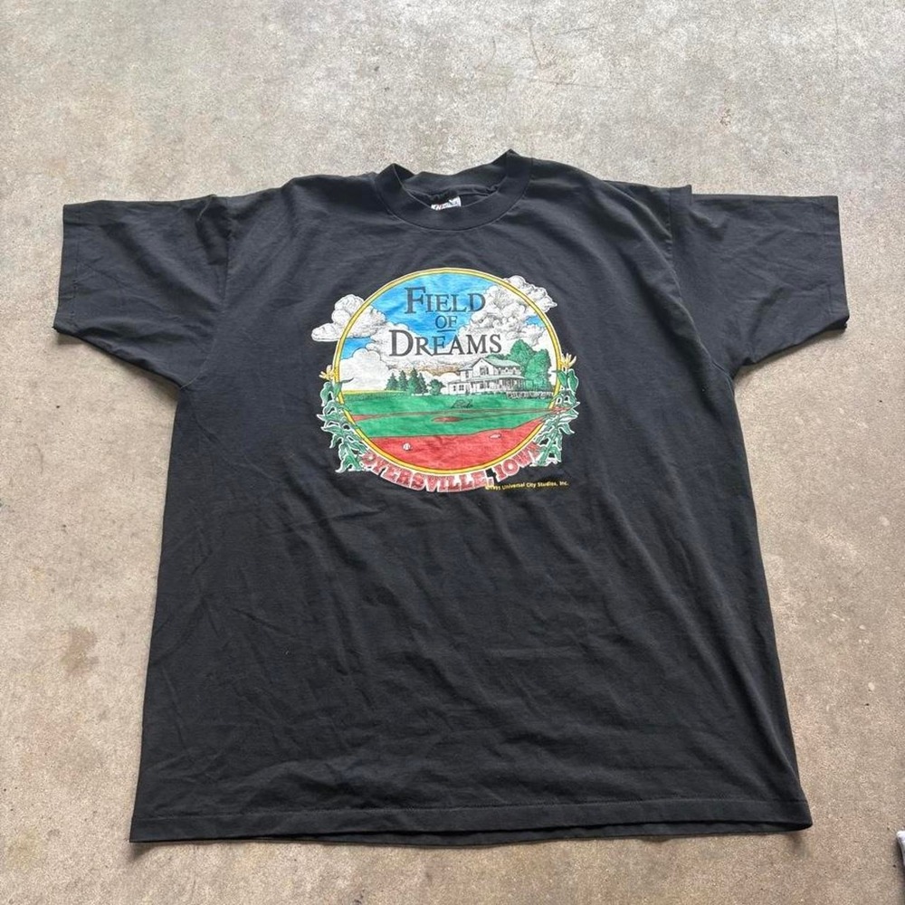 Vintage 90s Field of Dreams movie promo tee Size XXL